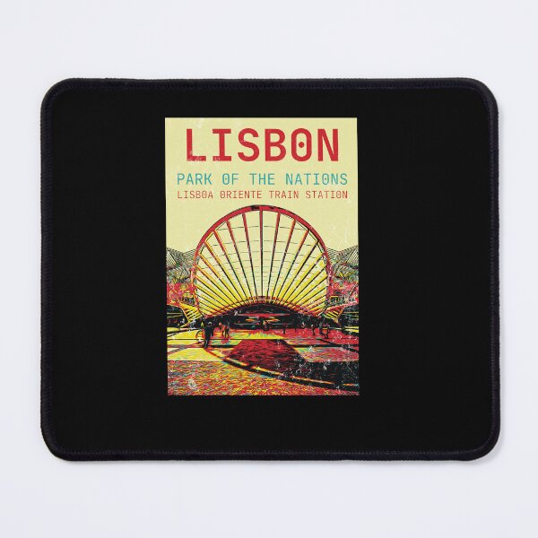 Item preview, Lisbon Nations Park Skyline Art Print designed and sold by Lemomo-artworks.