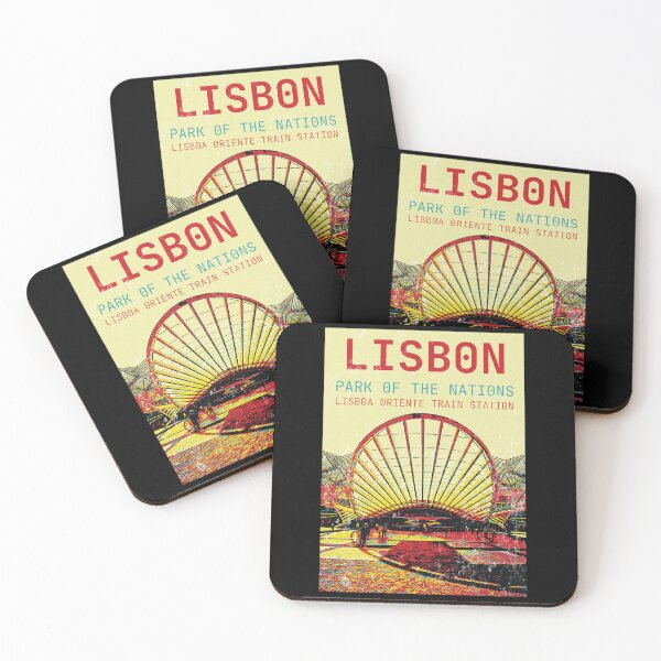 Item preview, Lisbon Nations Park Skyline Art Print designed and sold by Lemomo-artworks.