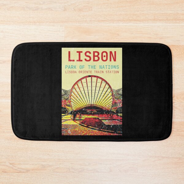 Item preview, Lisbon Nations Park Skyline Art Print designed and sold by Lemomo-artworks.