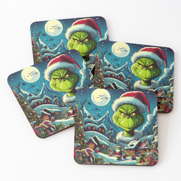 Item preview, Grinch joy, festive art. Unique, whimsical Christmas magic. Explore now! designed and sold by InsaneLEDP.