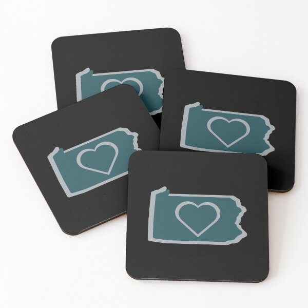Item preview, Diseño de corazón de Pensilvania, verde y plateado. designed and sold by PNWEnergy.