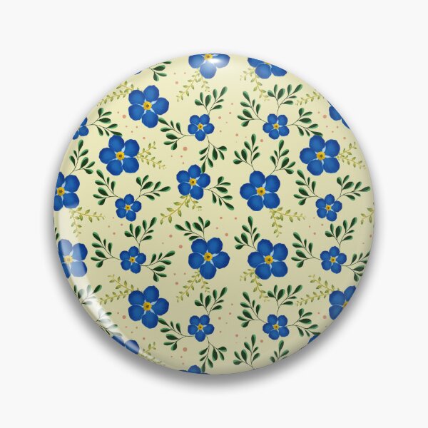 Item preview, Forget-Me-Not Floral Branch - Yellow designed and sold by JaselviiStudio.