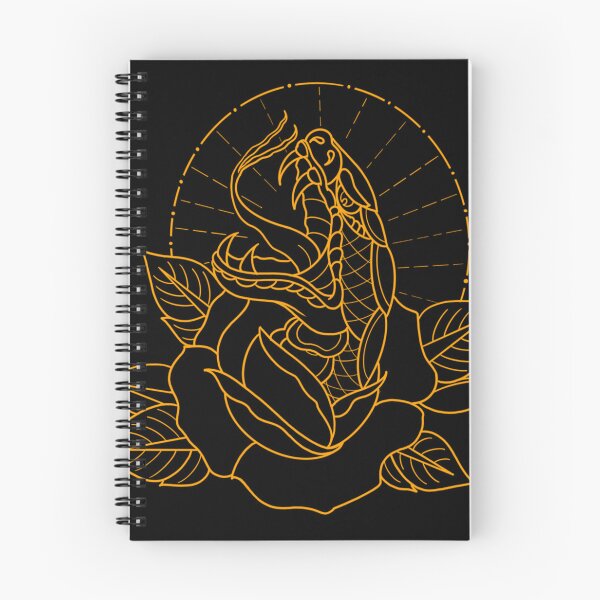 Item preview, Traditional gold snake flower flash designed and sold by ReaperRoseCo.