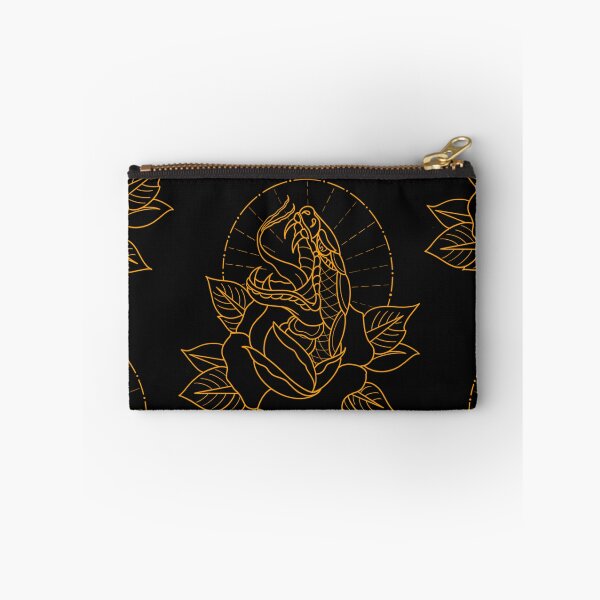 Item preview, Traditional gold snake flower flash designed and sold by ReaperRoseCo.