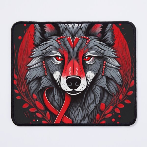 Item preview, Silent Guardians: World AIDS Day Wolf designed and sold by NightshadeWolfs.