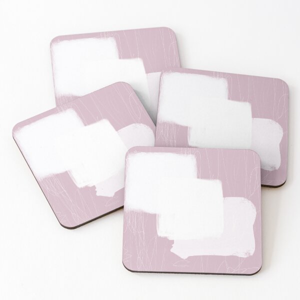 Item preview, "Insights Are Synthesized" Dusty Pink and White Squares designed and sold by pngrktes-art.