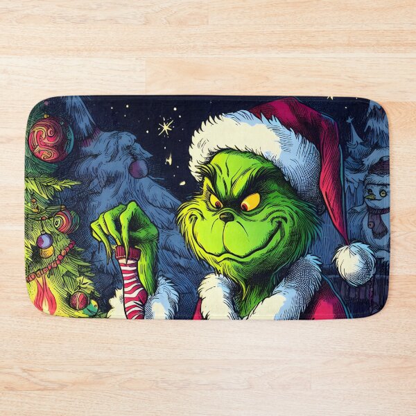 Item preview, Grinch joy, festive art. Unique, whimsical Christmas magic. Explore now! designed and sold by InsaneLEDP.
