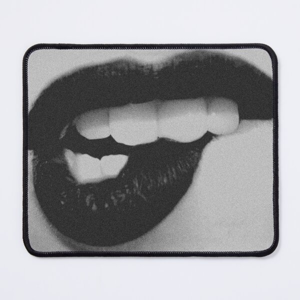 Item preview, Black Lips photo Black and White Lips Black Lipstick Bites her lip Playful Lips Sexy Lips  designed and sold by Buldakov.