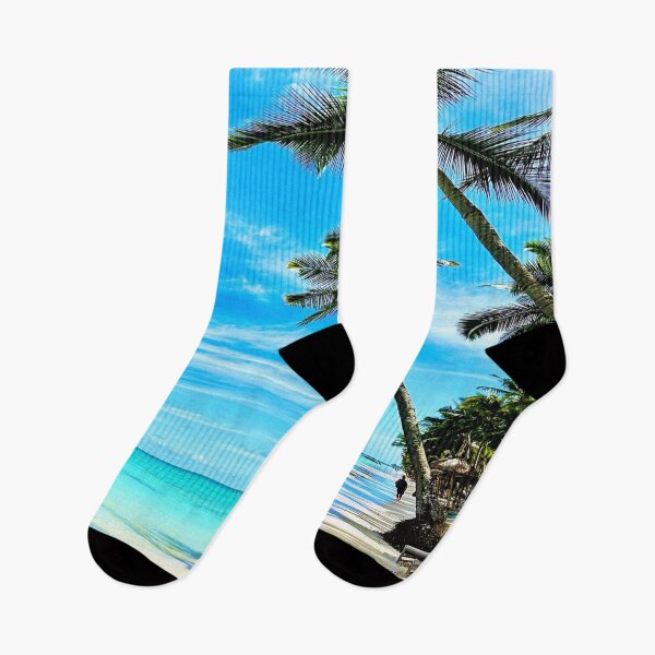 Artikelvorschau, Palme am Strand entworfen und verkauft von MegzDesign.