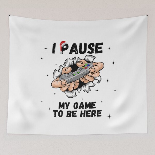 Item preview, I Paused My Game Funny Santa Christmas Video Game designed and sold by Bielecki-es.