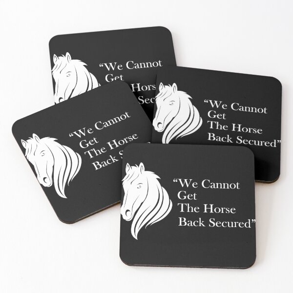 Item preview, funny horse tshirt “We Cannot Get The Horse Back Secured” ⭐⭐⭐⭐⭐ designed and sold by vivacce.