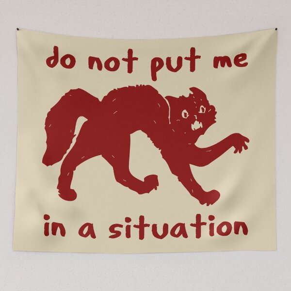Item preview, Do Not Put Me In A Situation - Oddly Specific Meme designed and sold by SpaceDogLaika.