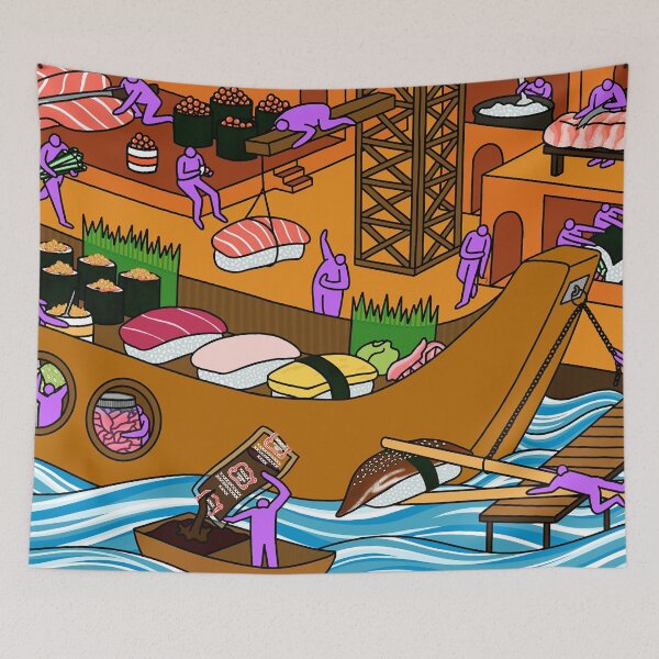 Item preview, Sushi Shipyards designed and sold by MiXTPAiNTS.