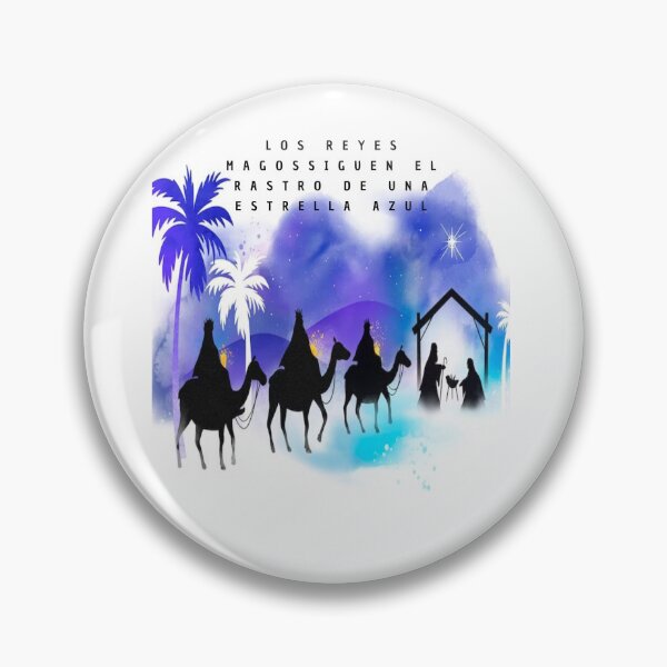 Item preview, The Three Wise Men follow the trail of a blue star designed and sold by Venezolanos en palabras.