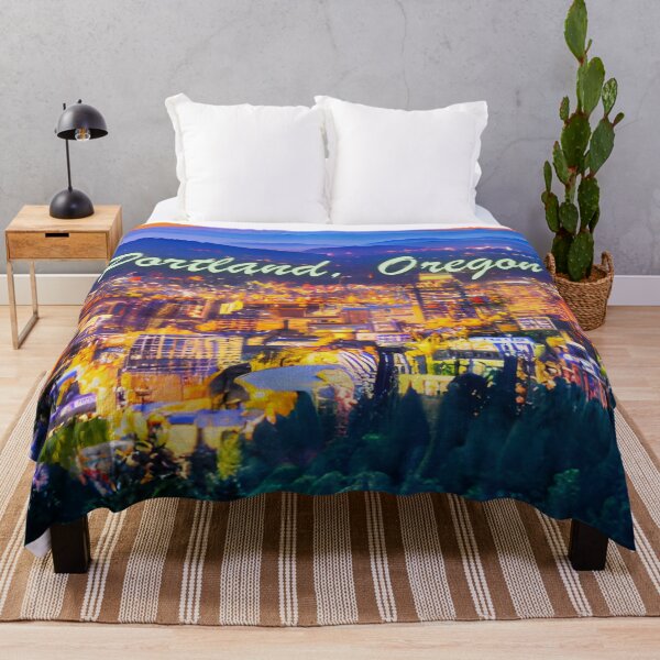 Item preview, Portland Oregon In An Oil Painting Style Design designed and sold by OregonsOwn.