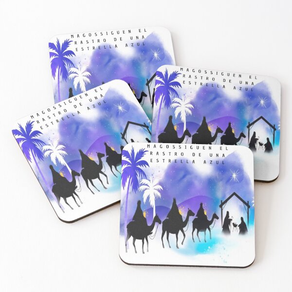 Item preview, The Three Wise Men follow the trail of a blue star designed and sold by Venezolanos en palabras.