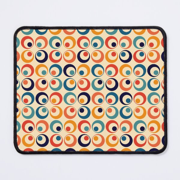 Item preview, Retro Rainbow Design, Vintage abstract circles designed and sold by VIBEARTZDESIGN.