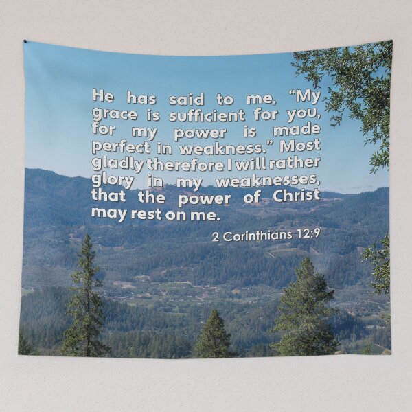 Item preview, 2 Corinthians 12 9 My Grace Is Sufficient For You designed and sold by InsprtnlArtbyDP.