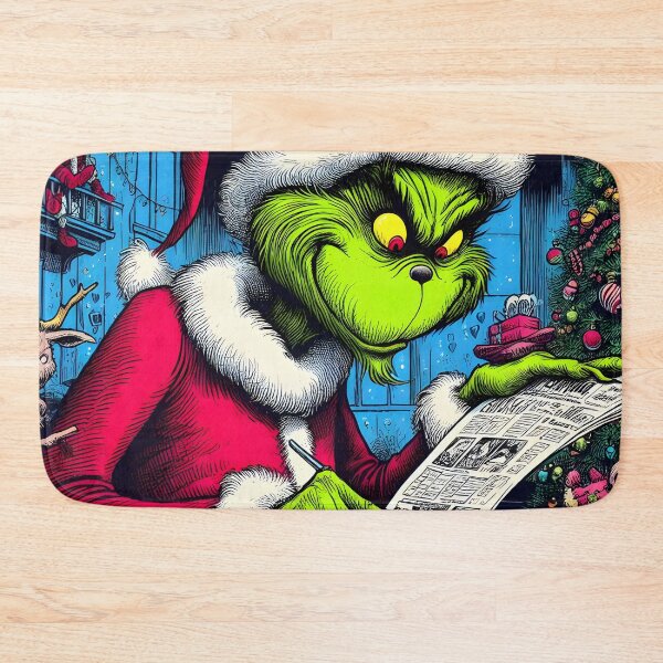 Item preview, Grinch joy, festive art. Unique, whimsical Christmas magic. Explore now! designed and sold by InsaneLEDP.