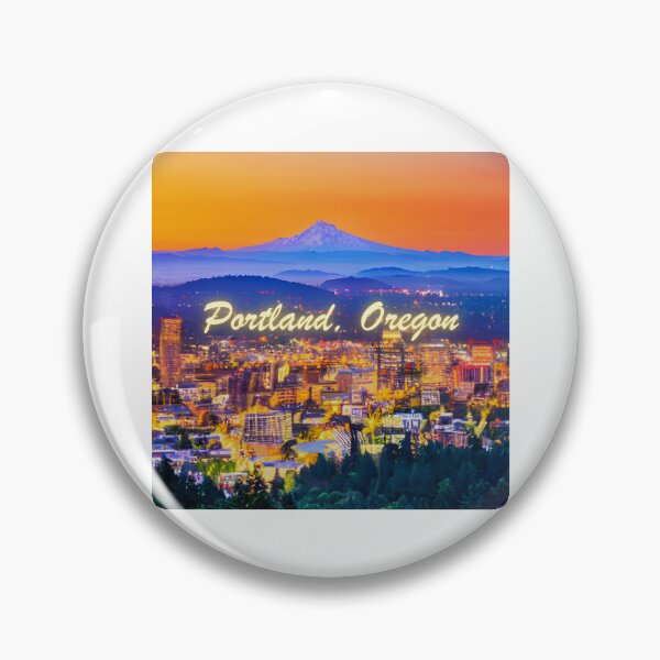 Item preview, Portland Oregon In An Oil Painting Style Design designed and sold by OregonsOwn.