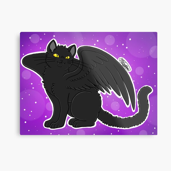 Item preview, Winged Black Cat designed and sold by MelSpyRose111.