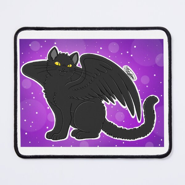 Item preview, Winged Black Cat designed and sold by MelSpyRose111.