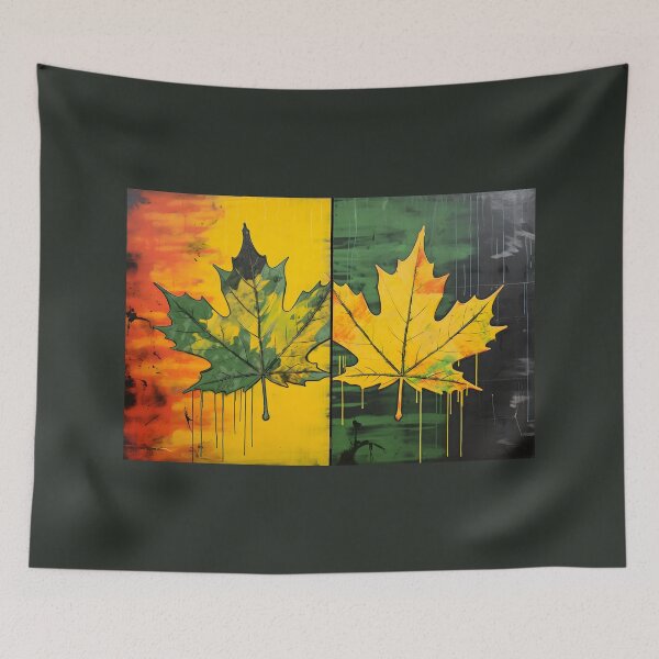 Item preview, Autumnal Fusion- Punk and Yombe Harmony in Maple Leaf Narratives designed and sold by OlfactoART Studio.
