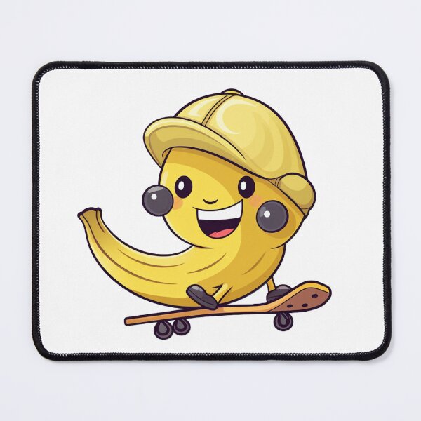 Item preview, Yellow banana learning new moves with its skateboard designed and sold by omerfdln34.
