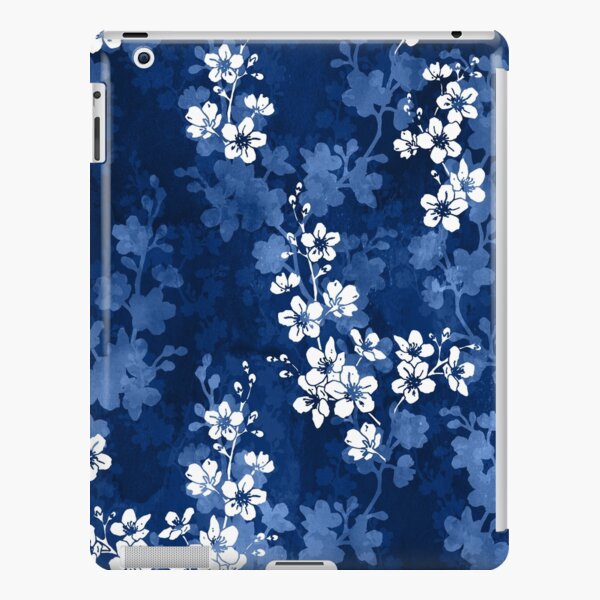 Sakura blossom in deep blue iPad Snap Case