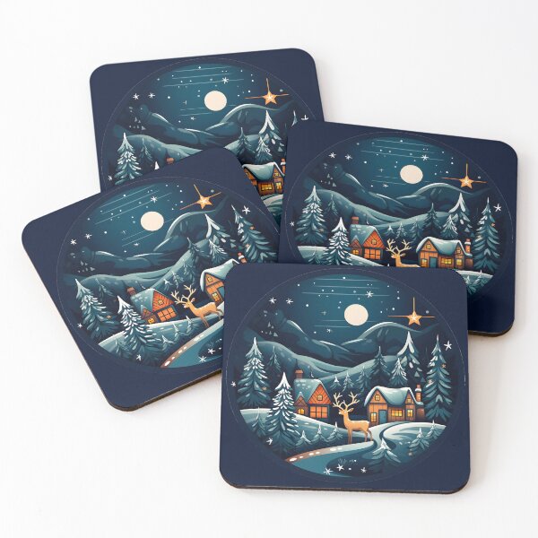 Item preview, Beautiful Winter Scenery Abstract Art  designed and sold by Sereneluna.