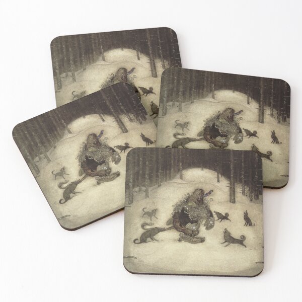 Item preview, When Mother Troll Took in the King's Washing - John Bauer designed and sold by forgottenbeauty.