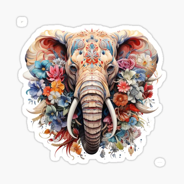 Item preview, Elephant : Flower designed and sold by echooche.