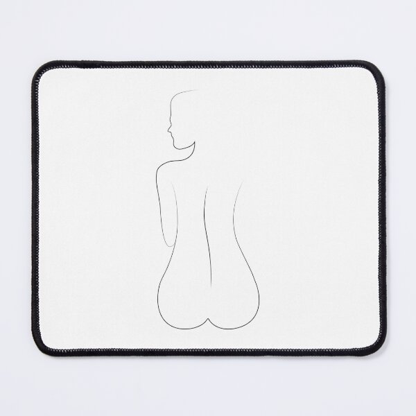 Item preview, Nude Sitting Girl Line Art Booty Ass designed and sold by dk-design85.