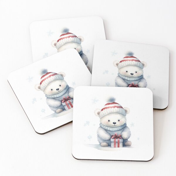 Item preview, Watercolor polar bear designed and sold by MendaciousMina.