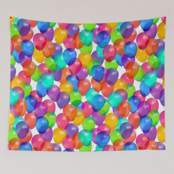 Item preview, Globos de cumpleaños de colores brillantes designed and sold by ArtfulFreddy.