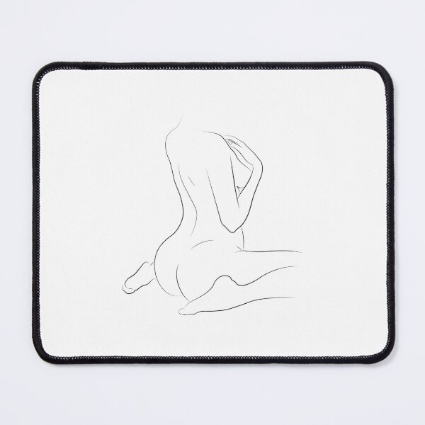 Item preview, Nude Sitting Back Woman Line Art Booty Ass designed and sold by dk-design85.