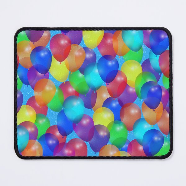 Item preview, Bright Colorful Birthday Balloons in a Blue Sky designed and sold by ArtfulFreddy.