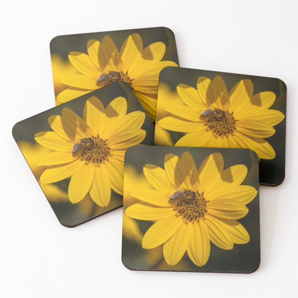 Item preview, Honey Bee On Wild Sunflower designed and sold by SweepingShadows.