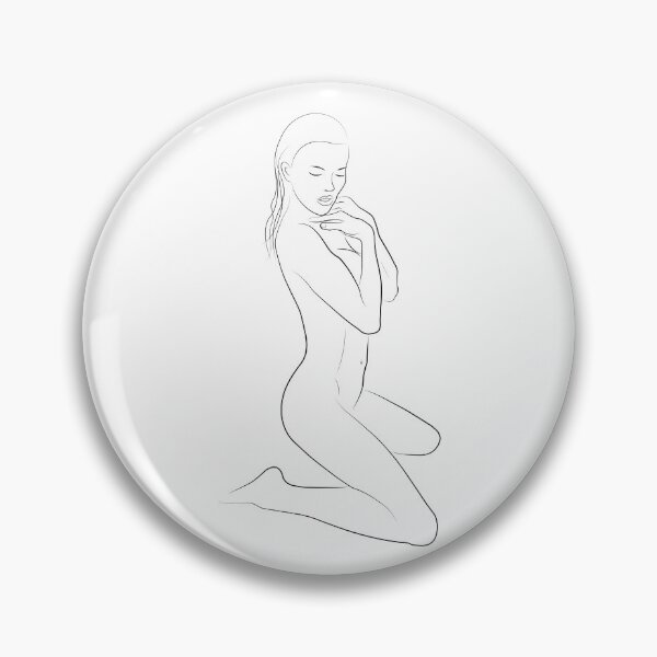 Item preview, Sensual Model Posing. Naked Woman Line Art designed and sold by dk-design85.