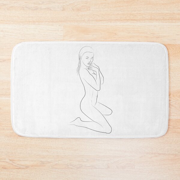 Item preview, Sensual Model Posing. Naked Woman Line Art designed and sold by dk-design85.