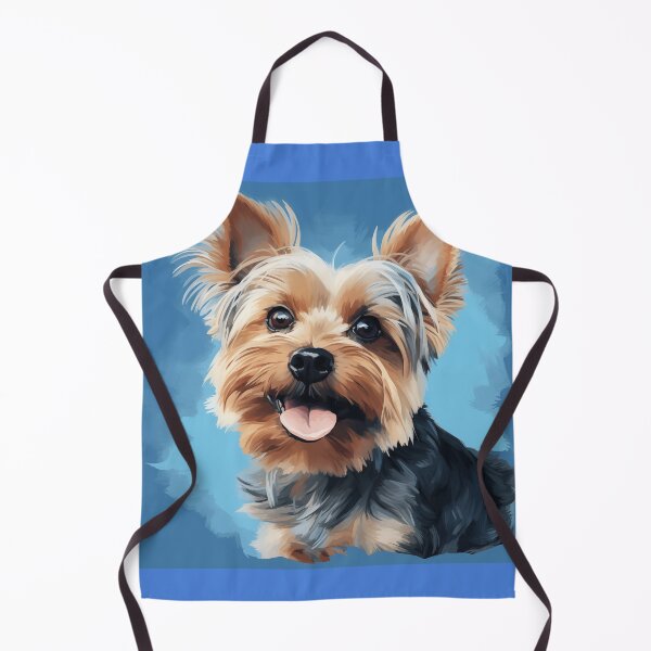 Item preview, Yorkie Watercolor, Blue Background designed and sold by Samuelsboro.