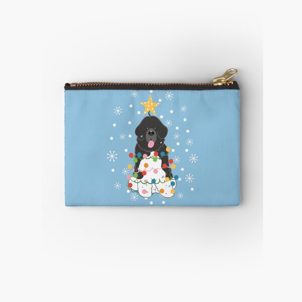 Item preview, Newfie Newfoundland Dog Christmas Tree - Black White 2 designed and sold by Lulupainting.