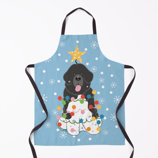 Item preview, Newfie Newfoundland Dog Christmas Tree - Black White 2 designed and sold by Lulupainting.