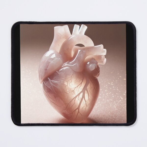 Item preview, Rose Quartz anatomical heart designed and sold by Solarskymedia.
