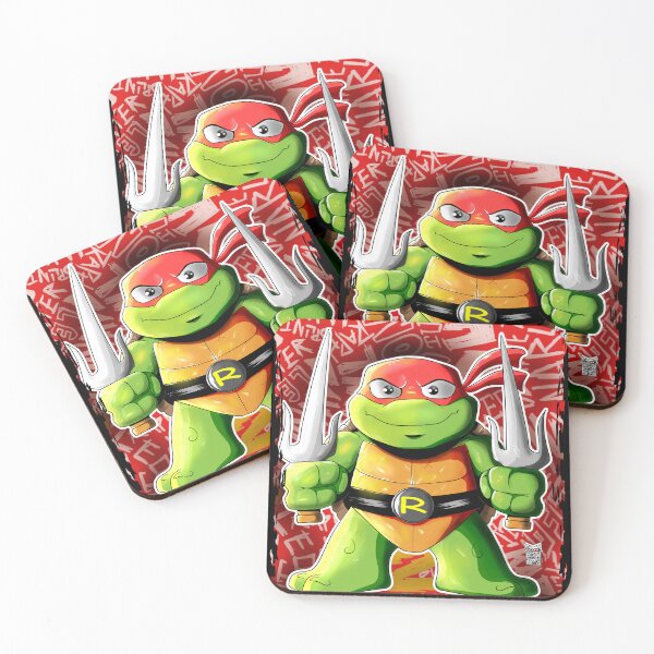 Item preview, Mutant Turtle Tot Raphael Mayhem designed and sold by Shell Shocked Studio.