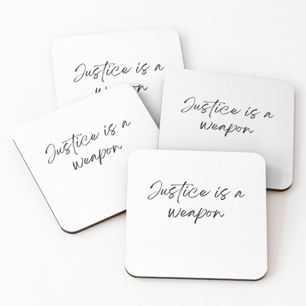 Item preview, Justice is a weapon Dazai Osamu quote designed and sold by DetectiveDog.