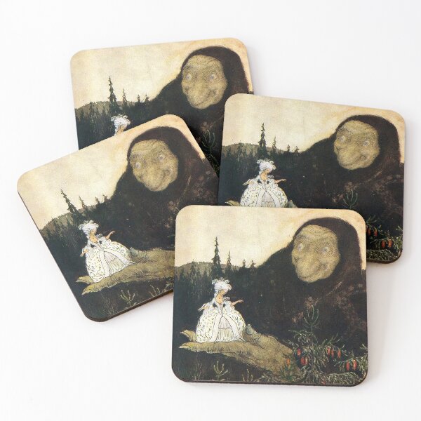 Item preview, Troll Gumma with Tinka Lilifot-Goldenhair - John Bauer designed and sold by forgottenbeauty.
