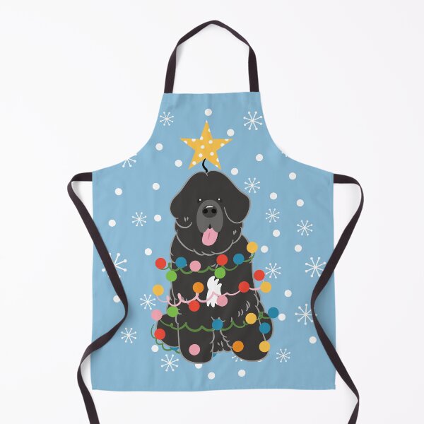 Item preview, Newfie Newfoundland Dog Christmas Tree - Black White 4 designed and sold by Lulupainting.