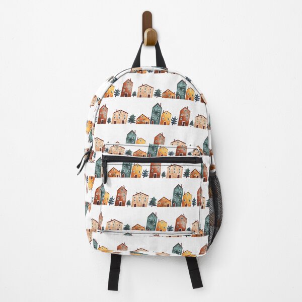 Item preview, Christmas Village Pattern designed and sold by Marta Pilosio Illustration.