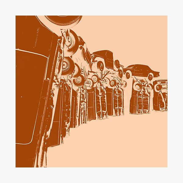 Item preview, carhenge print by leapdaze design designed and sold by LeapDaze.